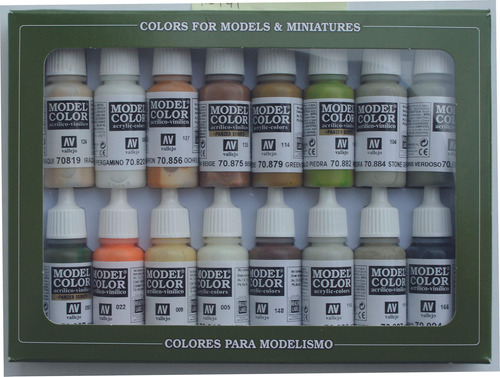 Vallejo Earthtone Colors - Juego De Pintura De 0.6fl Oz