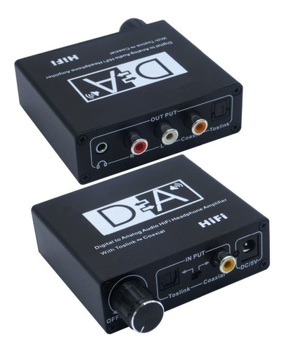 Conversor Audio Digital Coaxial Toslink Para Analogico Rca