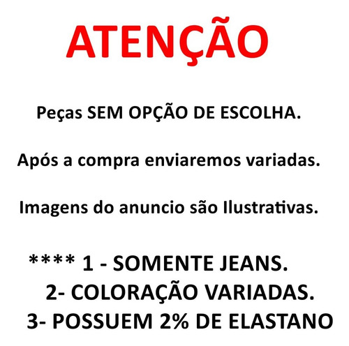 Kit 3 Calça Jeans Masculina Skinny Direto Da Fábrica