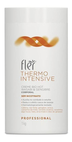 Creme Bio Hot Wasabi E Gengibre Thermo Intensive 1kg Flér