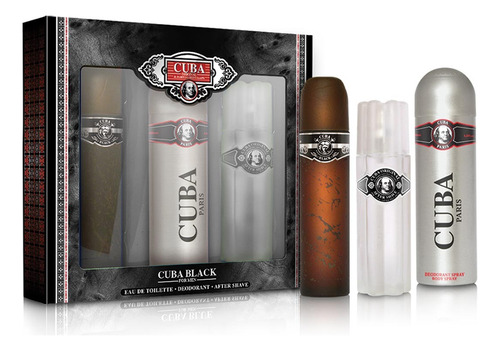 Set Cuba Black Para Hombre