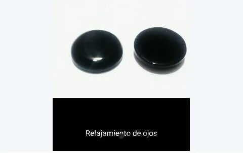 Par De Ojos De Piedra Obsidiana Relajamiento De Ojos (Usado)
