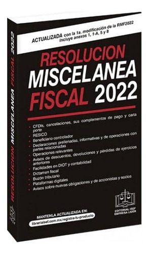 Resolución Miscelánea Fiscal 2022