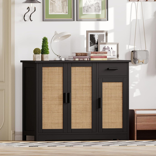 Armario De Almacenamiento De Cocina, Aparador Buffet Con Pue