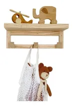 Comprar Perchero Toallero Estante Madera Recibidor Nordico 40cm Kids