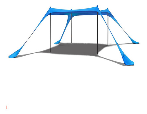 Toldo De Playa Con Toldo Para De Campaña De 3 X 3 Met Color Azul