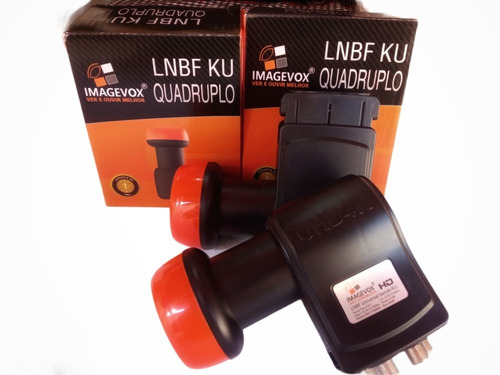 Imagem 4 de 6 de Lnb Quadruplo Full Hd Banda Ku Universal Lnbf 4 Saídas