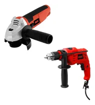 Comprar Esmeril 4-1\u002F2 710w + Taladro Percutor 1\u002F2 500w Wf0001-k1
