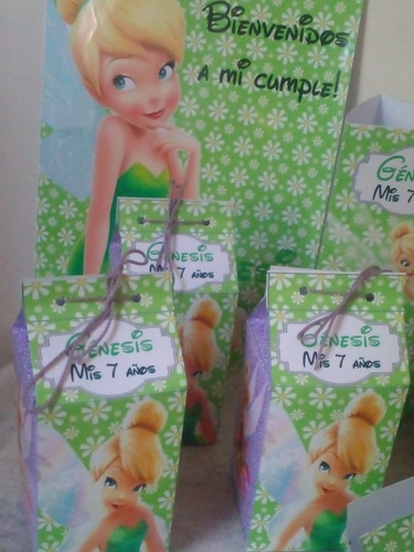 Combo Cotillon Infantil Personalizado Tinkerbell Campanita