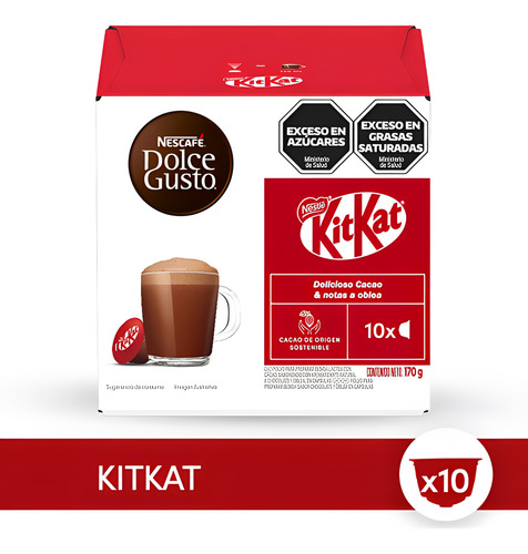 Cápsulas Dolce Gusto Kit Kat - 10 Unidades