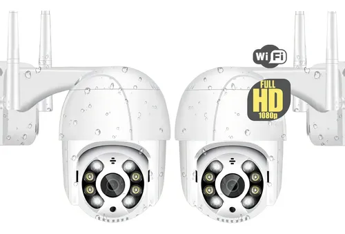 comprar 2x Camera Ip Dome App Yoosee Wifi Externa Ptz Auto Tracking Cor Branco
