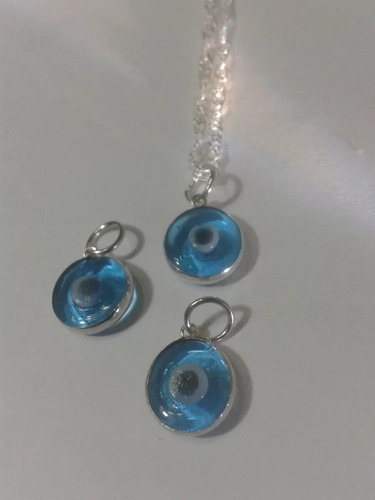 Imagen 4 de 10 de 196 Se Vende Ojo Turco Montado En Plata En Arte Murano T.peq