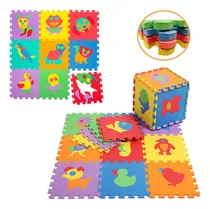 Comprar Alfombra De Foami 10 Paneles 30x30cm De Animales Para Niños