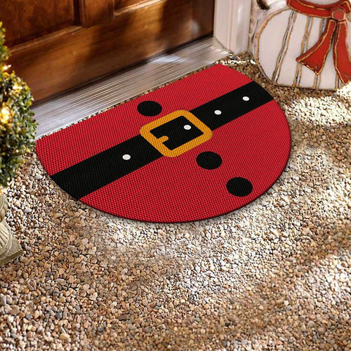 Tapete Decorativo Navideño Santa De 70x50 Cm
