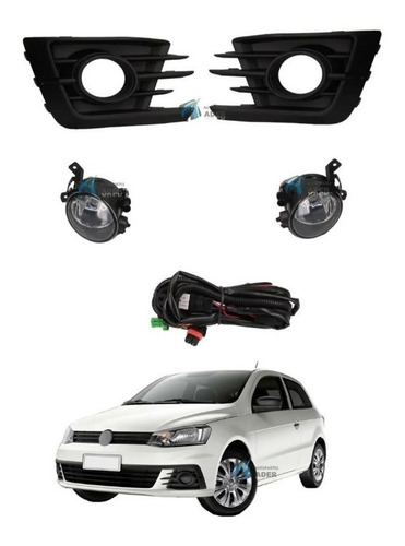 Kit Faro Auxiliar Vw Gol Trend 2016 2017 2018 2019