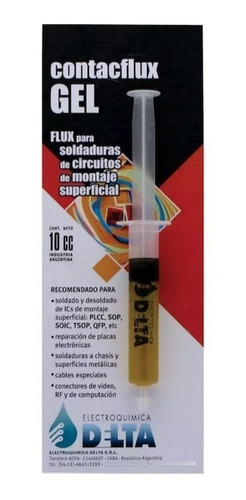 Imagen 5 de 8 de Kit 5u. Resina Contacflux Estaño 100gr Malla Desoldante Deca