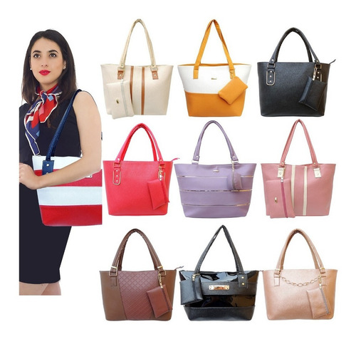 Imagen 9 de 10 de Bolsas Para Dama Económicas Mayoreo 5 Bolsos Mujer Calidad