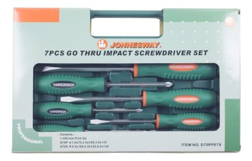 Juego De Destornilladores De Impacto 7 Pzs Marca Jonnesway