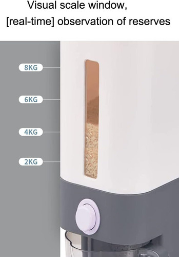 Dispensador De Arroz De 25 Lbs, Almacenamiento De Granos ...