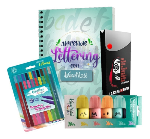 Kit Aprende Lettering X 4 Piezas