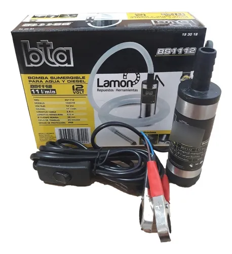 Bomba Sumergible Agua Diesel 12 Volts Bta 193018 Electrobomb