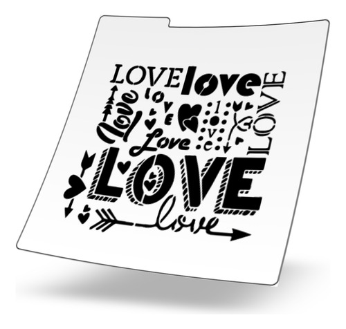 Stencil Reusable Galletas San Valentin Stencil Love Varios