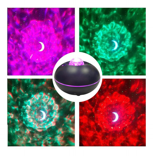 Galaxy Proyector Luz Nocturna App Control Led Negro
