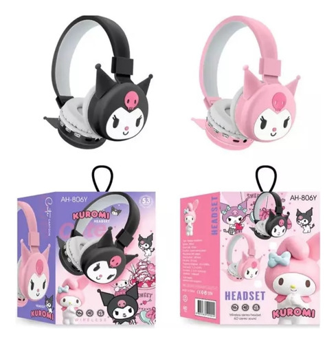 Audífonos Inalámbricos Bluetooth Kuromi Hello Kitty Stitch 