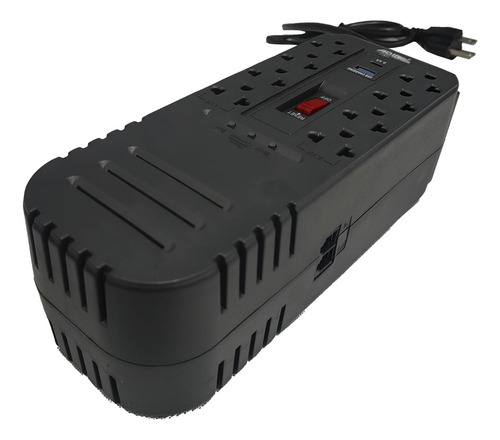 Protector De Tension Adir 1200va 8 Entradas + Usb 11311