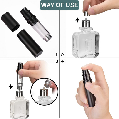 Dispensador De Perfume Recargable, Mini Frasco De Viaje