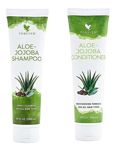 Forever Nuevo Y Mejorado Aloe-jojoba Champú Y Acondicionad.