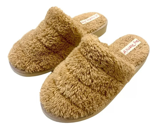 Pantuflas Peludas Peluche Piel De Mujer Dama Invierno Local!