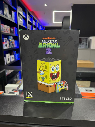 Microsoft Xbox Series X 1tb Nickelodeon All-star Brawl 2 Special Edition Bundle Sponjebob