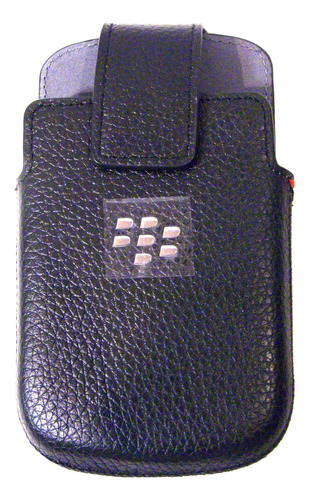 Holster Funda Giratoria Piel Para Rim Blackberry Q10  Black