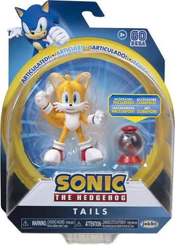 Muñeco Sonic The Hedgehog Tails Accesorios/articulable Org.