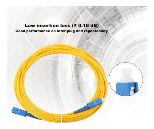 3 Metros Cable Fibra Óptica Conexión Puente Extensión