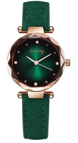 Reloj Dama Elegante Verde Gogoey