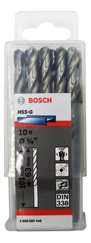 Broca Hss-g 1/4'' X 101 Mm X 63mm Bosch