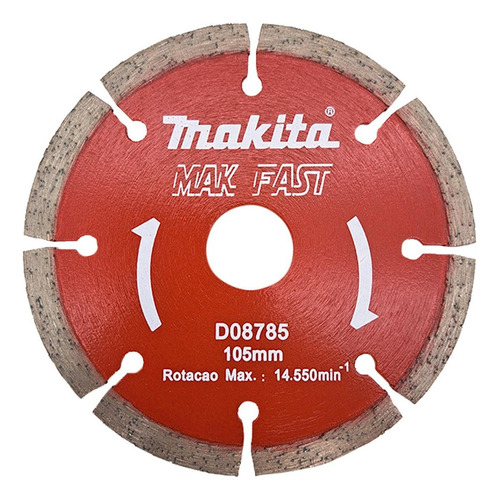 Disco Diamantado Makita Mak-fast Segmentado Seco 105mm - D08