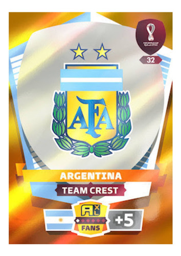 Cartas Adrenalyn Qatar 2022 (team Crest Argentina)