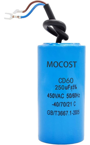 Capacitor Condensador Marcha 250uf 450v -  Electroimporta - 