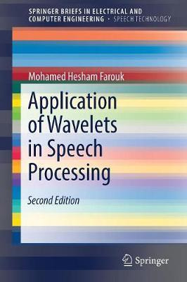 Libro Application Of Wavelets In Speech Processing - Moha...