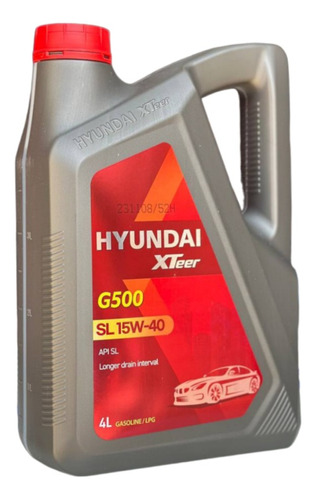 Aceite Hyundai G500 15w-40 Mineral Original Sellado 