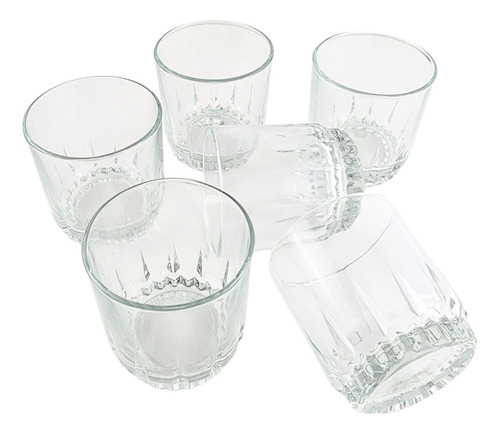 Set 6 Vasos Bajos Whisky Cristar Prisma Rocks 306ml