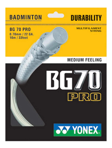 Cuerda Badminton Yonex Bg 70 Pro Micron
