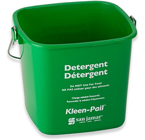 Kp196gn Kleen-pail, 6 Quart, Plástico, Verde (caso 12).