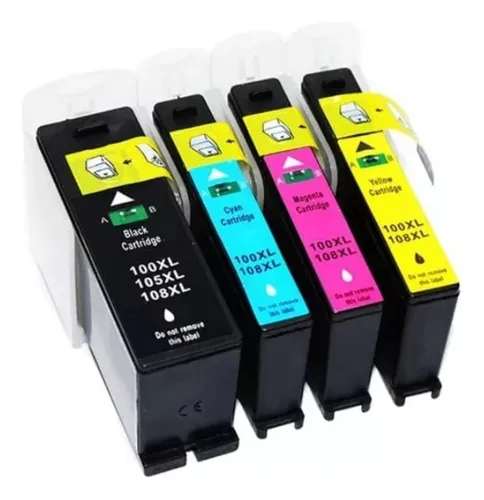 Cartuchos Lexmark 100 Genéricos Kit De 4 Colores