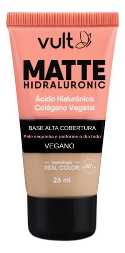 Base Matte Hidraluronic Com Colágeno V250 26ml - Vult