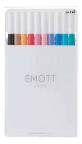 Emott Fineliner Pen Set 2, 10 Colores