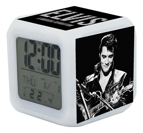 Reloj Despertador Elvis Con Luz Led
